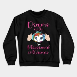 Cute Unicorn Funny Saying Pretty Rainbow Colors Fairytale Crewneck Sweatshirt